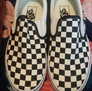 Black and white checkered VANS